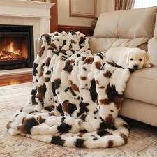 Cow Print Faux Fur Baby