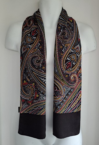 Men black paisley patterned - men's,