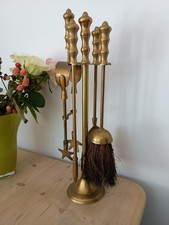 Brass Fireside Companion Set