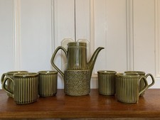 Vintage Sadler Coffee Pot and 6 Mugs
