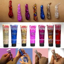 Holographic Chunky Face Body Glitter Gel Festival Art Makeup Cosmetic Festival