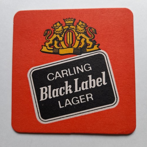 Carling black label lager - label,