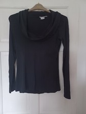 LADIES BLACK NECK ROLL NECK