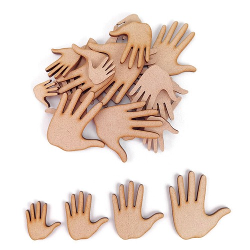 Hand mdf craft shapes wooden - hand,