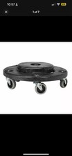 Rubbermaid Brute Waste Container Mobile Dolly with Wheels for 75L and 121L Bins