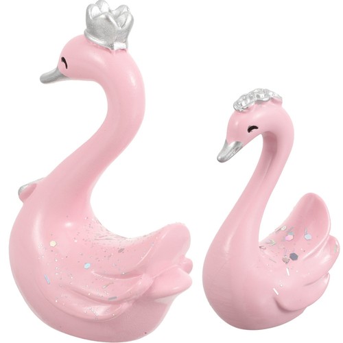 2pcs resin swan decoration - swan,