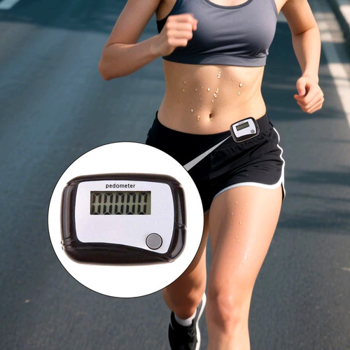 Lcd clip pedometer step - clip,