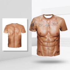 Funny 3D Muscle Printed Men's