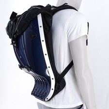 Boblbee Megalopolis Executive Hard Shell Backpack Metallic Blue *New With Tags*