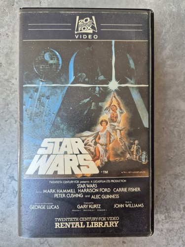 Star wars 1977 vhs tape - vhs,