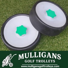 USED HILL BILLY Electric Golf Trolley Wheels with VERY good tyres