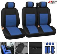 Quality Blue Fabric Seat Covers Single & Double 2+1 For Vw Crafter & Multivan
