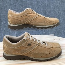 Skechers Shoes Womens 8.5 Grand Jams Lace Up Oxford Sneakers 99364 Brown Suede