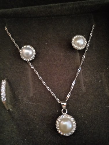 Sterling silver pearl and - silver,