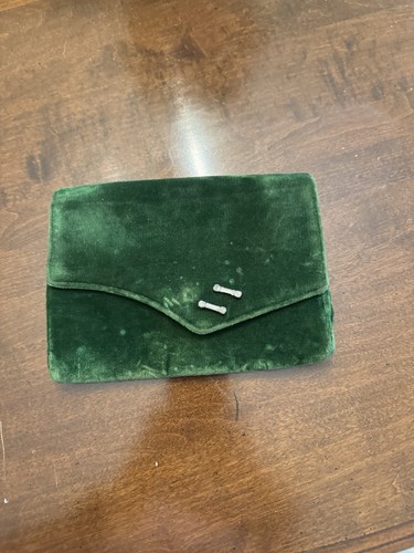Vintage emerald green velvet - vintage,