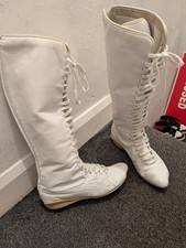 puma white knee high boots 6