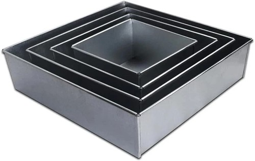 Set square cake - cake, tin