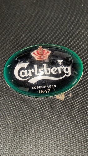 Oval beer pump badge - beer, lens