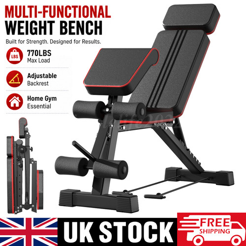 Adjustable weight bench with - adjustable,
