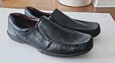 Tu Mens BLACK LEATHER LOAFER