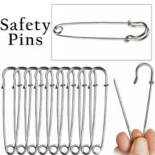 1-20pcs Heavy Duty Strong Silver Large Safety Pins DIY Crafts Clothing Blazers