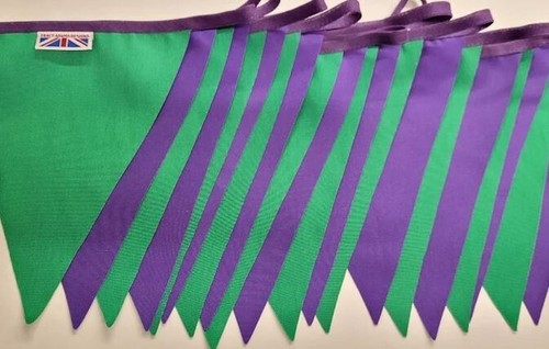 Green and purple fabric - purple,