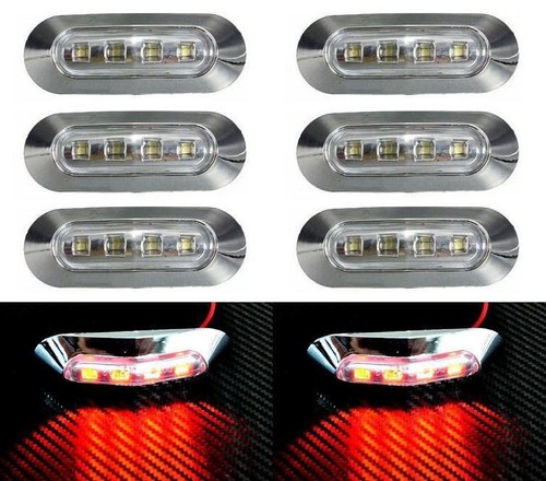 Led rear red chrome - 8,