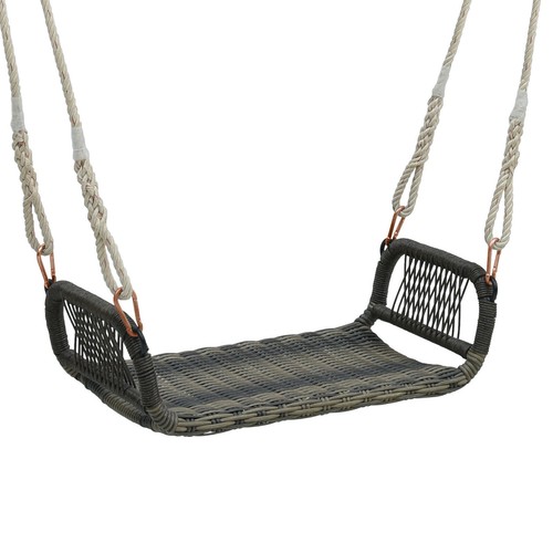 Wicker porch swing curved - porch,
