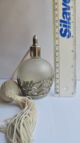 Frosted glass perfume atomiser - frosted,