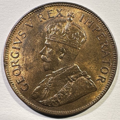 1934 south africa penny king - south,