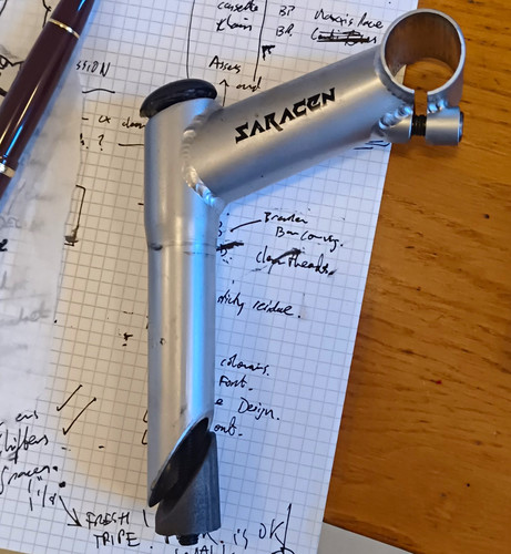 Saracen quill stem 100mm - quill,