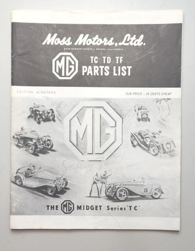 1976 moss motors - tc, tf