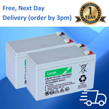 2 x LUCAS 12V 7ah replacement Rechargeable battery for Waverunner ATOM