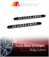 x2 AVANTGARDE Fender Side Emblem Letter Badge Decal Letter fit for Mercedes Benz