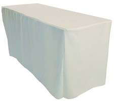 1x pcs Rectangular 6ft Fitted Trestle Banquet Exhibition Tablecloth 10 Colours 