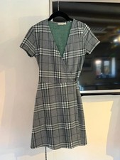 Zara Trafaluc Check Wrap Dress