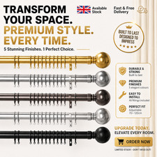 Complete Curtain Pole Set 28mm