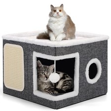 Large Cat Cube House Cosy