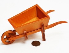 Dolls House Wooden Wheelbarrow