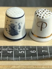 2 Vintage Thimbles: Royal Mosa