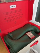  Hunter Women’s Original Tall Rain Boots - Green, - Lightly Worn