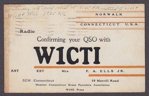 W1cti ells norwalk ct qsl - ells,