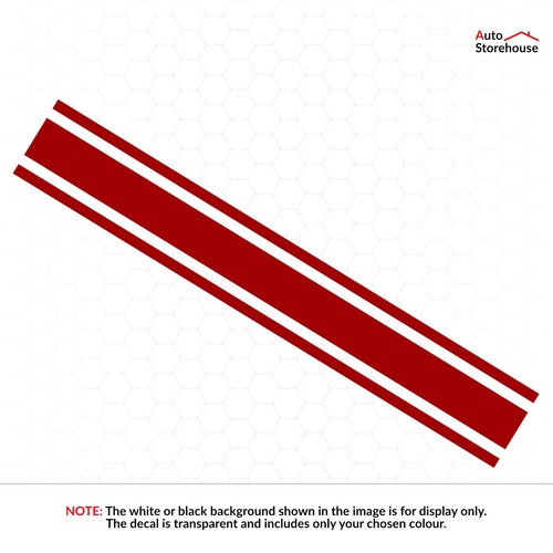 Triple racing stripe - triple, vinyl