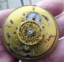 REPEATER  GENTS  FUSEE VERGE   POCKET WATCH MOVEMENT