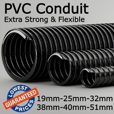 CONDUIT TUBING BLACK CORRUGATED FLEXIBLE PVC FLEXIBLE PIPE CABLE PROTECTION S