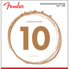 Fender Phosphor Bronze Acoustic Guitar Strings - 60XL Gauge (.010 - .048)