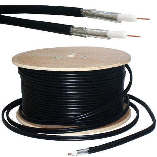 100m rg6 twin coaxial - 100m, shotgun