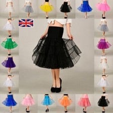 Woman Girls 26" Retro 50s Swing Vintage Fancy Underskirt Net Petticoat 16 colors