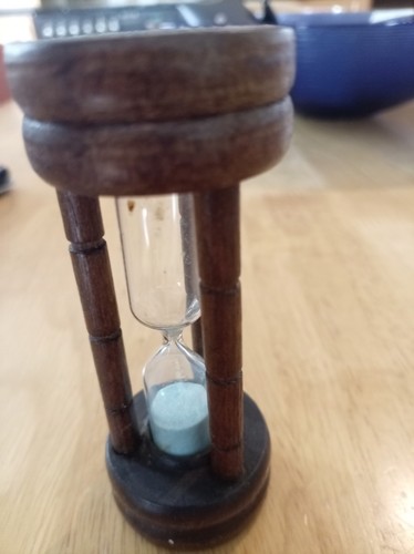Wooden treen egg timer - wooden,
