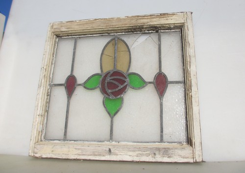 Antique stained glass window - antique,